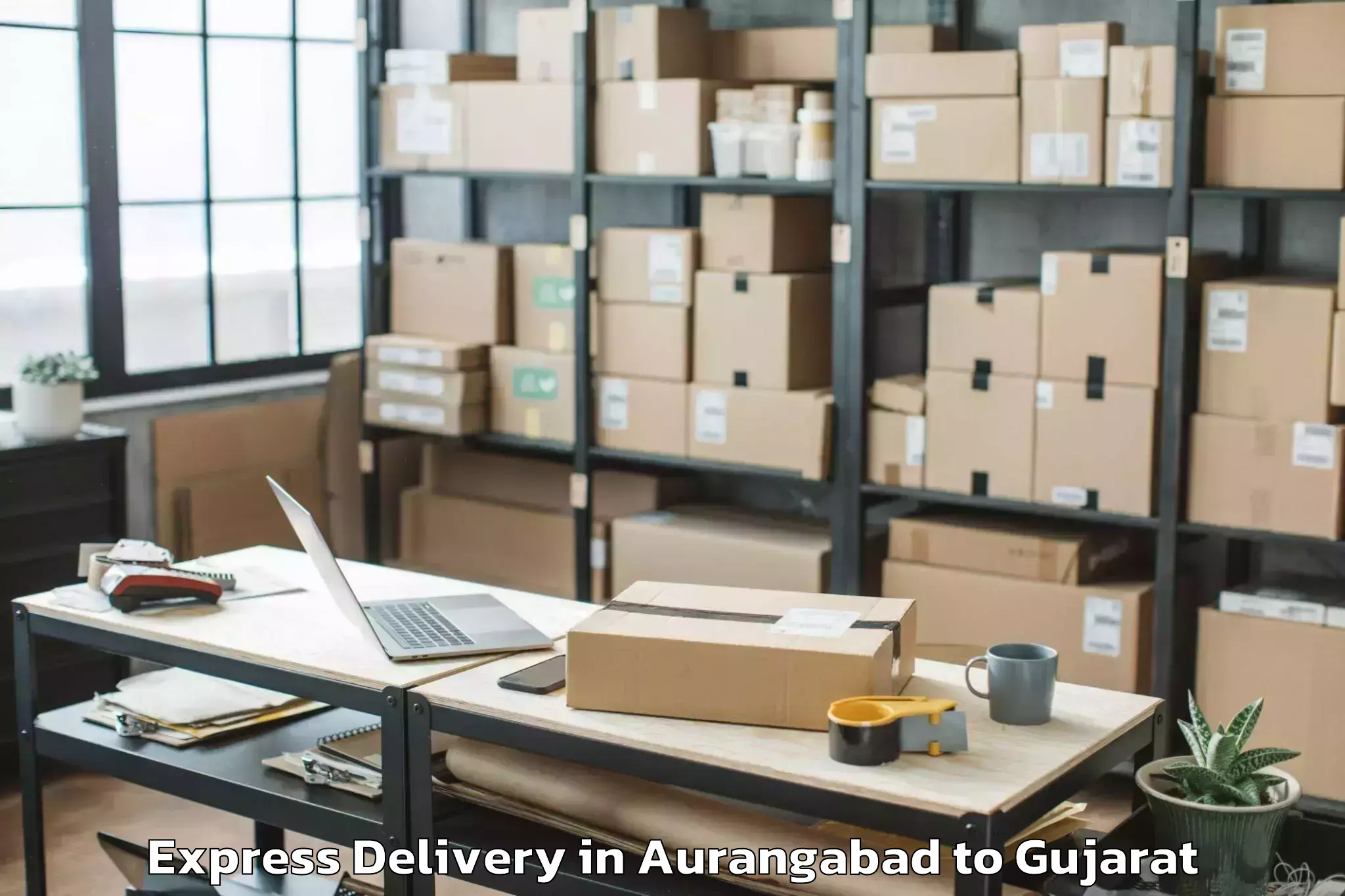 Get Aurangabad to Abrama Express Delivery